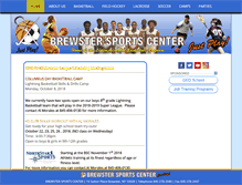 Tablet Screenshot of brewstersportscenter.com